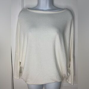 JOIE Nordstrom White Cream Knit Long Sleeve Blouse Top